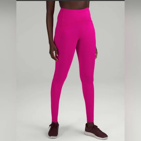 Lululemon Swift Speed High-Rise Tight 28" Sonic Pink size 8 - Picture 3 of 15